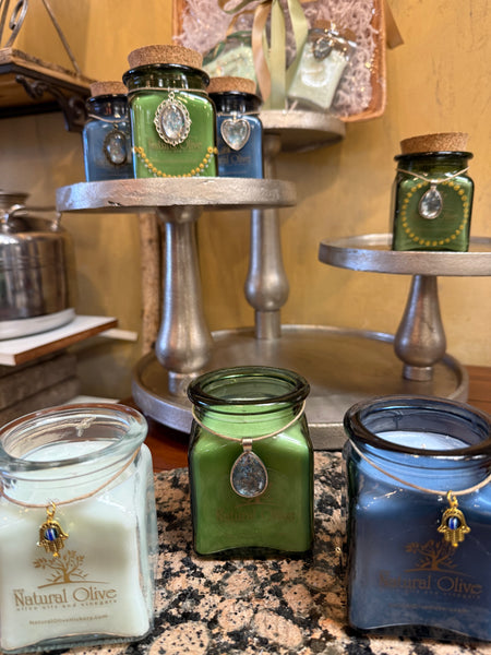 Natural Olive Candle - Frankincense & Myrrh